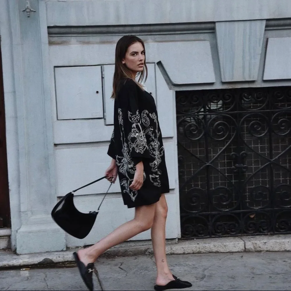 H&M Limited Embroidered Kaftan Dress - Picture 8 of 10